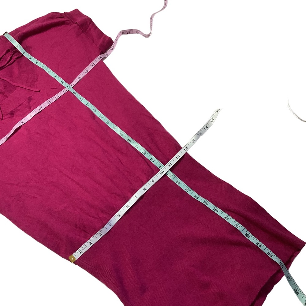 Small Raspberry Rebecca Taylor Open Back Dress Ca… - image 5